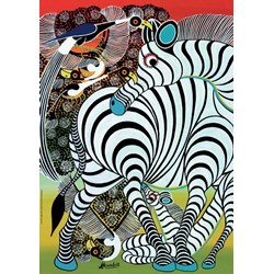 Heye (29425) - Edward Tingatinga: "Zebra" - 1000 piezas