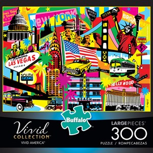 Buffalo Games (2724) - "Vivid America" - 300 piezas