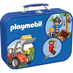 Schmidt Spiele (55599) - "Playmobil Tin" - 60 100 piezas