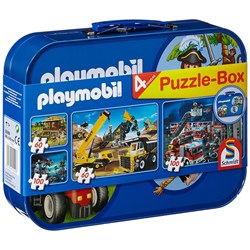 Schmidt Spiele (55599) - "Playmobil Tin" - 60 100 piezas