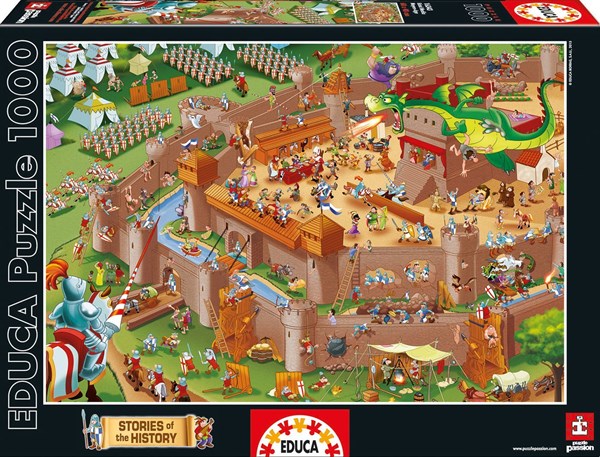 Educa (16343) - "Middle Ages" - 1000 piezas