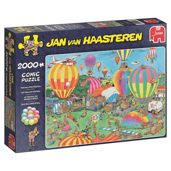 Jumbo (19053) - Jan van Haasteren: "The Balloon Festival" - 2000 piezas