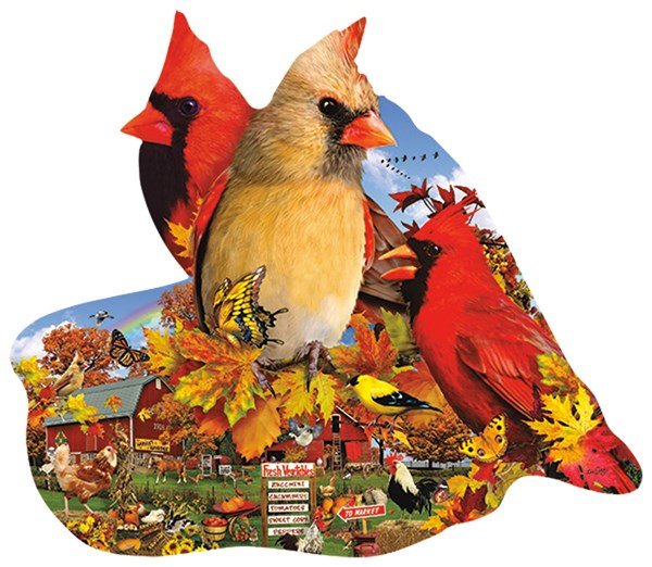 SunsOut (97204) - Lori Schory: "Fall Cardinals" - 800 piezas