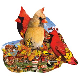SunsOut (97204) - Lori Schory: "Fall Cardinals" - 800 piezas