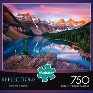 Buffalo Games (17092) - "Mountains on Fire (Reflections)" - 750 piezas