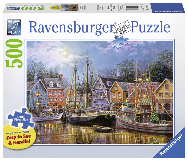 Ravensburger (14912) - Nicky Boehme: "Ships Aglow" - 500 piezas