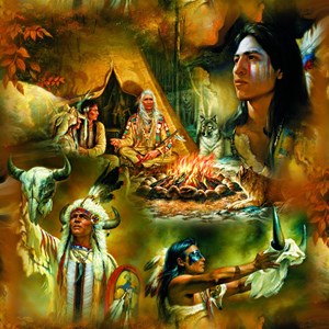 SunsOut (21827) - Russ Docken: "Native American Dreams" - 1000 piezas