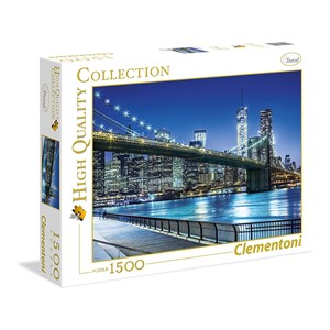 Clementoni (31804) - "New York by night" - 1500 piezas