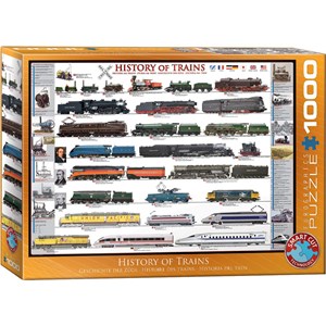 Eurographics (6000-0251) - "History of Trains" - 1000 piezas