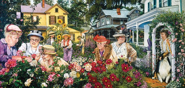 SunsOut (44383) - Susan Brabeau: "Ladies Garden Club" - 1000 piezas