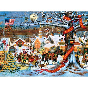 Buffalo Games (11425) - Charles Wysocki: "Small Town Christmas" - 1000 piezas