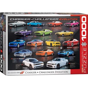 Eurographics (6000-0949) - "Dodge Charger Challenger Evolution" - 1000 piezas