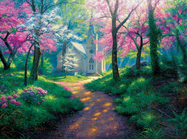 SunsOut (52915) - Mark Keathley: "Spring Chapel" - 1000 piezas
