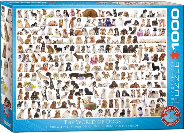 Eurographics (6000-0581) - "The World of Dogs" - 1000 piezas