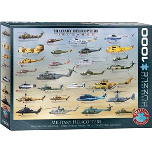 Eurographics (6000-0088) - "Military Helicopters" - 1000 piezas