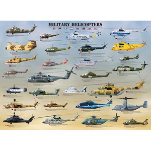 Eurographics (6000-0088) - "Military Helicopters" - 1000 piezas