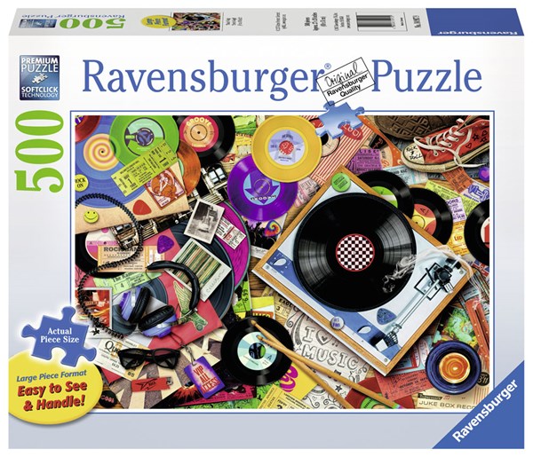 Ravensburger (14917) - Aimee Stewart: "Viva le Vinyl" - 500 piezas