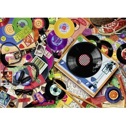 Ravensburger (14917) - Aimee Stewart: "Viva le Vinyl" - 500 piezas