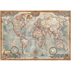 Educa (16005) - "Political Map Of The World" - 1500 piezas