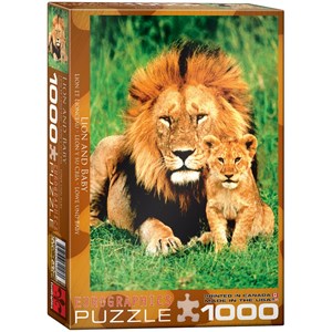 Eurographics (6000-1148) - "Lion and Baby" - 1000 piezas