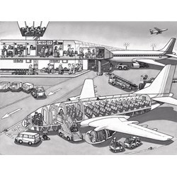 Ravensburger (06669) - "At the Airport" - 41 piezas