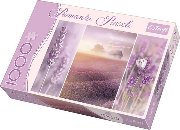 Trefl (104110) - Sandra Kreuzinger: "Romantic Lavender Fields" - 1000 piezas