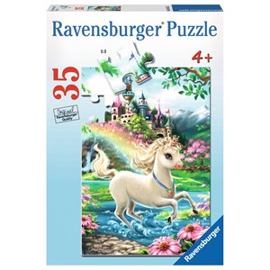 Ravensburger (08765) - Dona Gelsinger: "Unicorn Castle" - 35 piezas