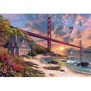 Jumbo (18333) - Dominic Davison: "Golden Gate Bridge" - 1000 piezas