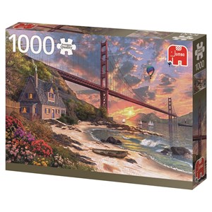 Jumbo (18333) - Dominic Davison: "Golden Gate Bridge" - 1000 piezas