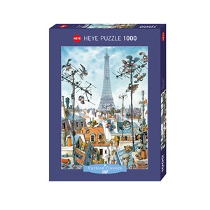 Heye (29358) - Jean-Jacques Loup: "Eiffel Tower" - 1000 piezas