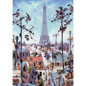 Heye (29358) - Jean-Jacques Loup: "Eiffel Tower" - 1000 piezas