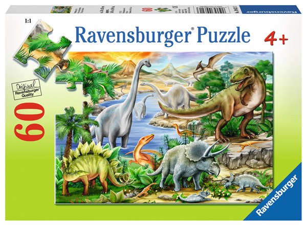 Ravensburger (09621) - "Prehistoric Life" - 60 piezas