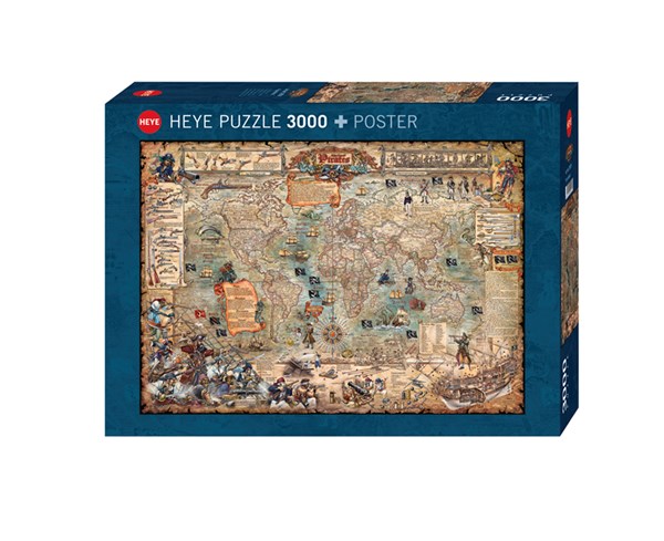 Heye (29526) - "Pirate World" - 3000 piezas