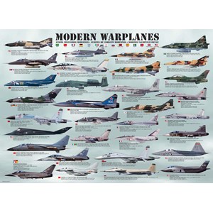 Eurographics (6000-0076) - "Modern Warplanes" - 1000 piezas