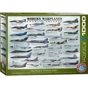 Eurographics (6000-0076) - "Modern Warplanes" - 1000 piezas