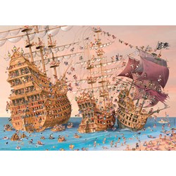 Heye (29570) - François Ruyer: "Pirate Ship" - 1000 piezas