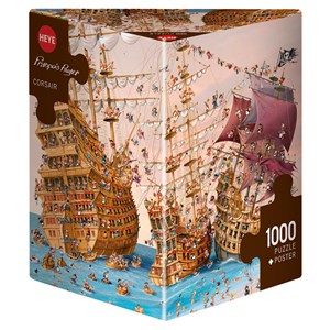 Heye (29570) - François Ruyer: "Pirate Ship" - 1000 piezas