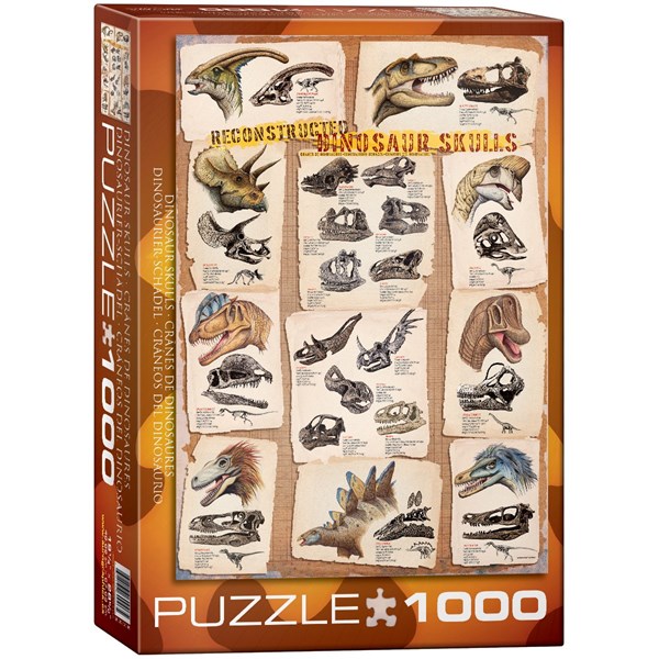 Eurographics (6000-0096) - "Reconstructed Dinosaur Skulls" - 1000 piezas