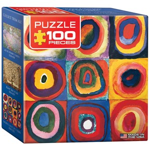 Eurographics (8104-1323) - Vassily Kandinsky: "Color Study of Squares" - 100 piezas