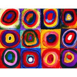 Eurographics (8104-1323) - Vassily Kandinsky: "Color Study of Squares" - 100 piezas