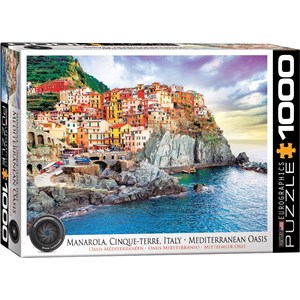 Eurographics (6000-0786) - "Cinque Terre, Manarola Italy, Mediterranean Oasis" - 1000 piezas