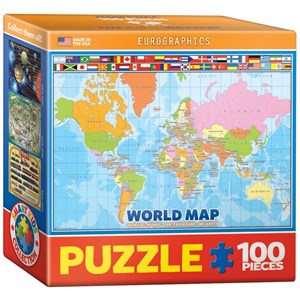 Eurographics (8104-1271) - "World Map" - 100 piezas