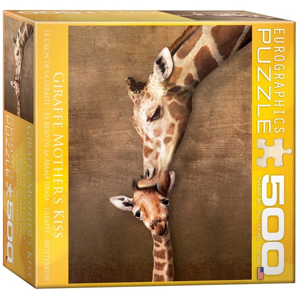 Eurographics (8500-0301) - "Giraffe Mother's Kiss" - 500 piezas
