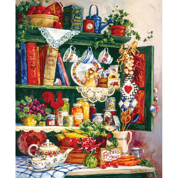 SunsOut (31391) - Barbara Mock: "Grandma's Cupboard" - 1000 piezas