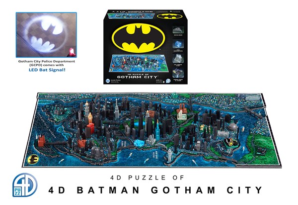 4D Cityscape (51104) - "4D Batman Gotham City" - 1000 piezas