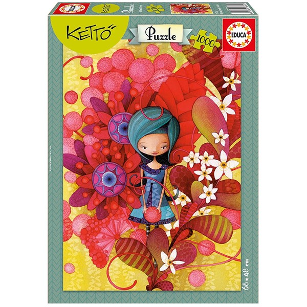 Educa (16762) - Julie St-Onge Drouin: "Blue Lady" - 1000 piezas