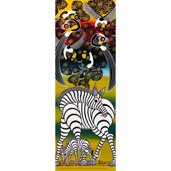 Heye (29580) - Edward Tingatinga: "Zebras" - 75 piezas