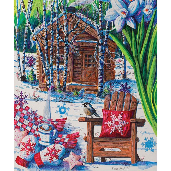 SunsOut (14606) - Diane Phalen: "Mountain Cabin Fever" - 550 piezas