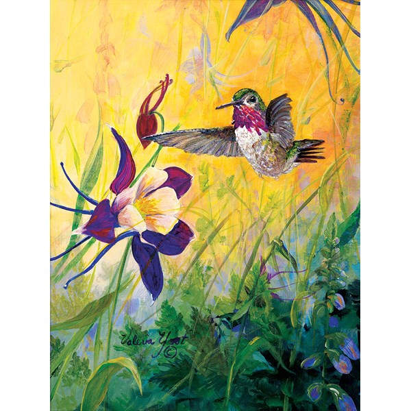 SunsOut (55102) - Valeria Yost: "Visitor to My Garden" - 300 piezas