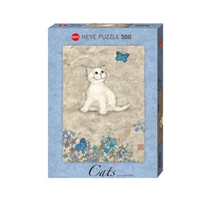 Heye (29626) - Jane Crowther: "White Kitty" - 500 piezas